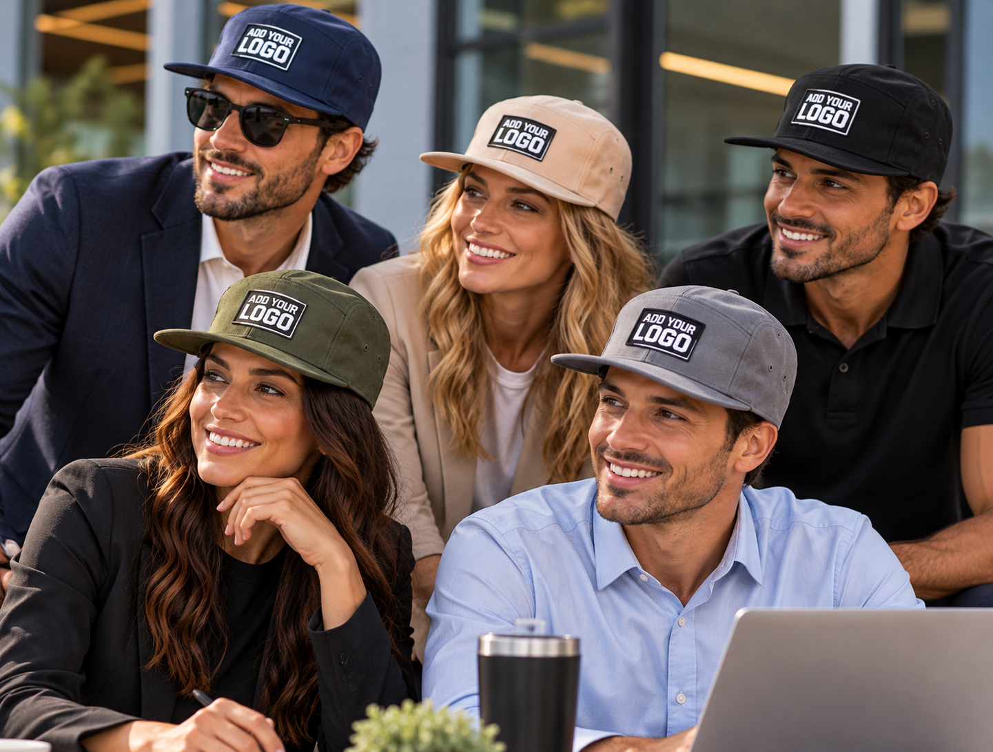 Corporate Teams & Businesses 5 Panel Caps