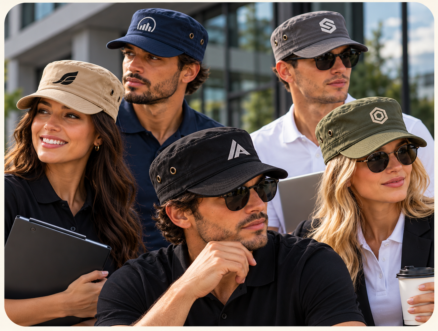 Corporate Teams Military Caps
